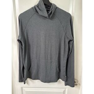 Womens Eddie Bauer Long Sleeve Active Funnel Neck Shirt - Dark Grey - Size M